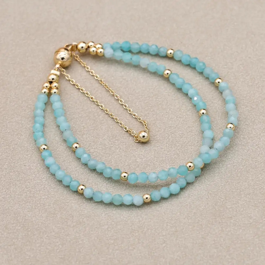 Cuffora Gemstone Beaded Bracelet – Double-Layer Magnetic Bohemian Energy You Can Feel